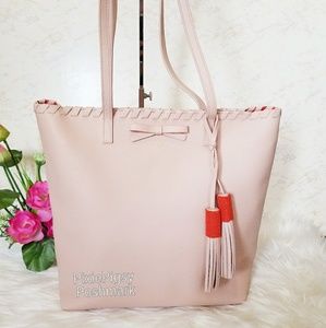 NWT Kate Spade Naturel On Purpose Bow Leather Tote
